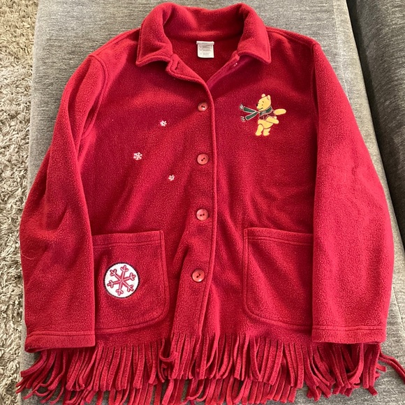 Disney Jackets & Coats Disney Winnie The Pooh Red Christmas Jacket